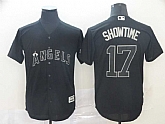 Angels 17 Shohei Ohtani Showtime Black 2019 Players' Weekend Player Jersey,baseball caps,new era cap wholesale,wholesale hats